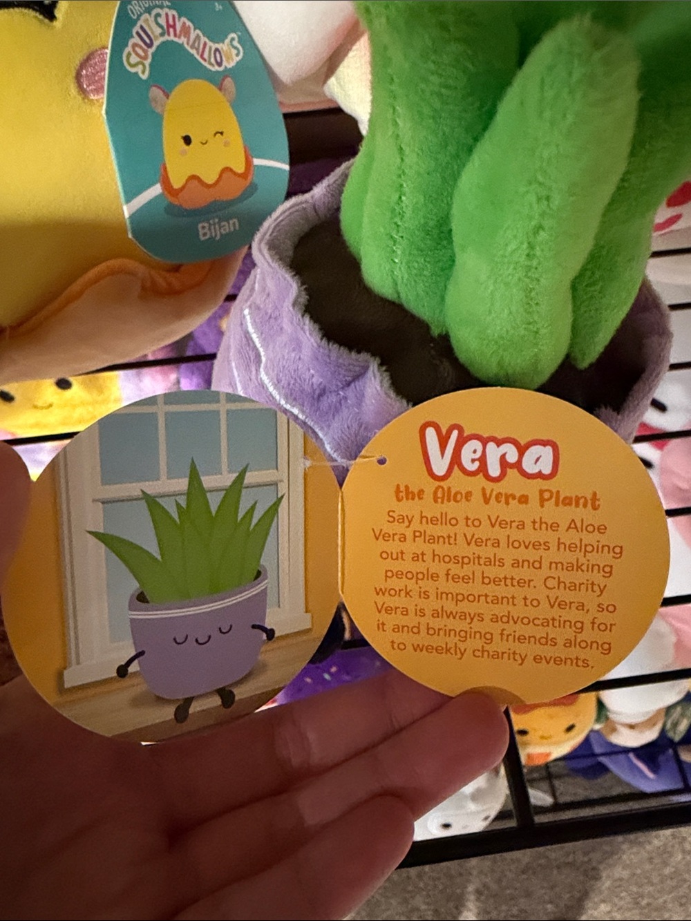 Vera the Purple Aloe Vera Ploofs Snuggly Sprouts Plush Potted Plant BNWT - Picture 4 of 4